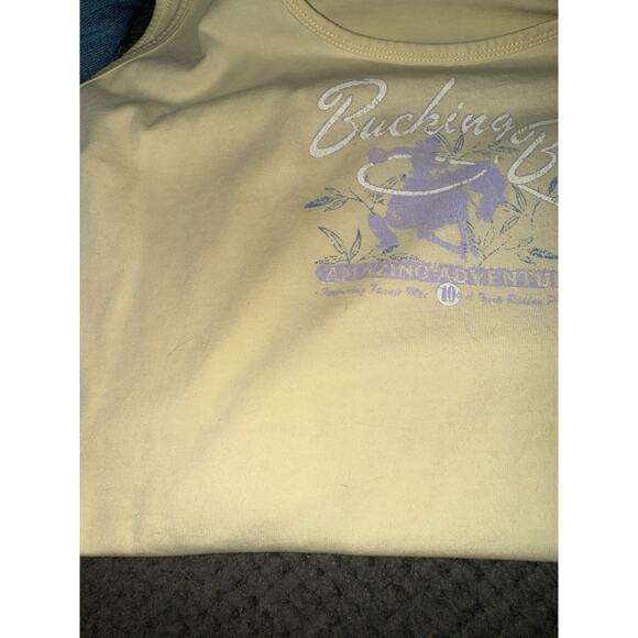 Wrangler Blues Western Women’s Sleeveless Tank Shirt Western “Bucking Bills” XL - Picture 7 of 9